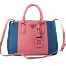 2014 Prada saffiano calfskin 33cm tote BN2274 pink&blue online shop